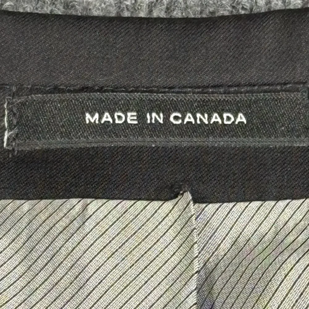 Woolmark Tuxedo Jacket Mens 48 Black Wool Satin Lapel 2 Button Formal Wedding